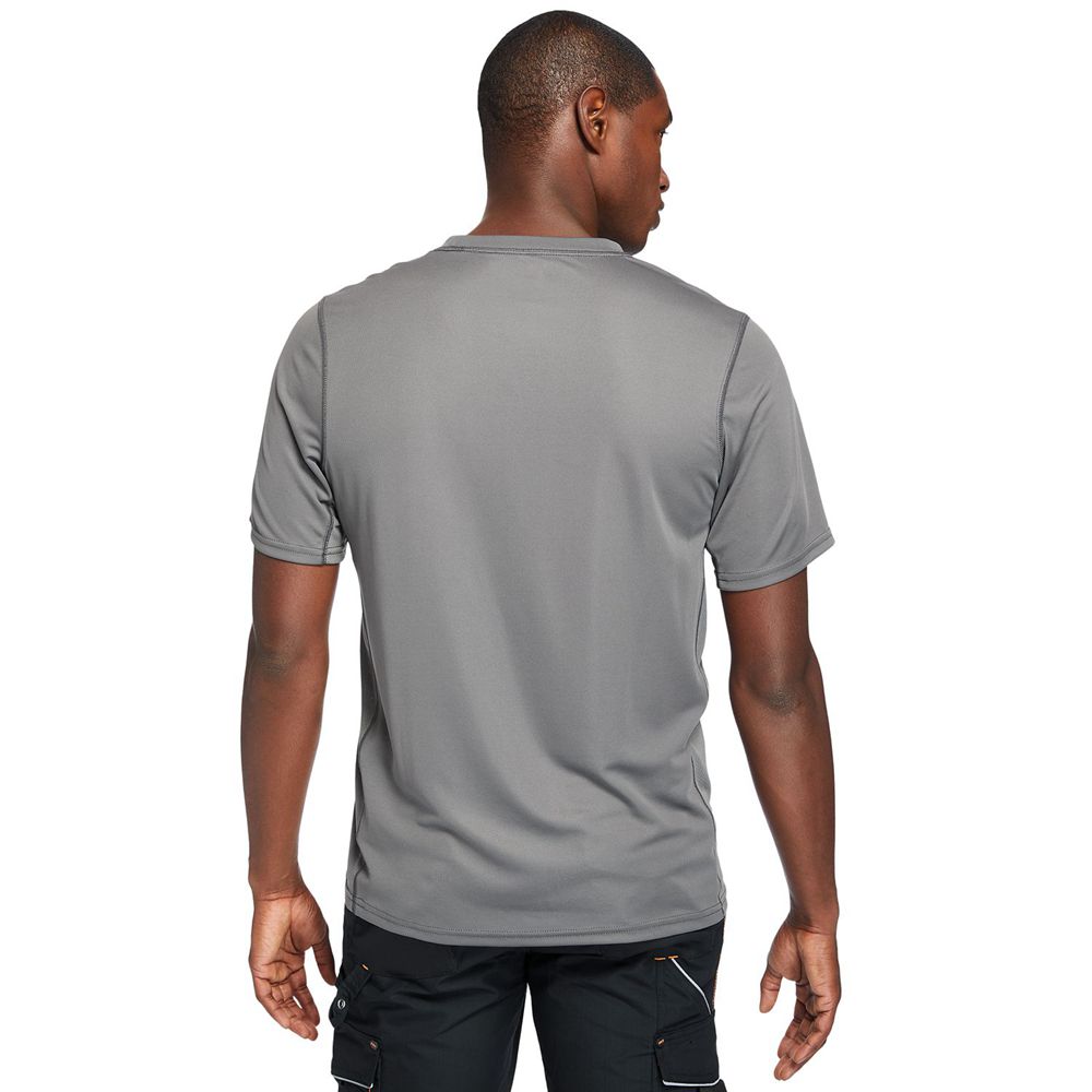Camisetas Masculino - Timberland Pro® Wicking Good Short-Sleeve - OWDIH3217 - Cinzentas